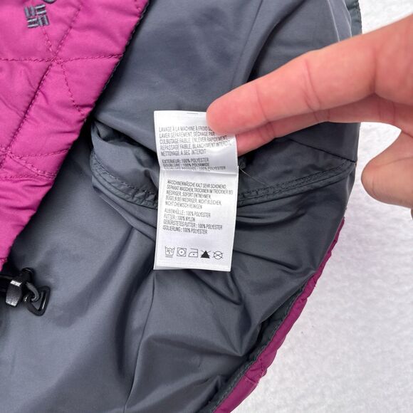 Columbia Jacket Women’s Size Medium Pink Interchange Quilted Full Zip Hiking - Picture 7 of 10
